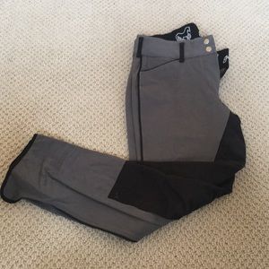 Gray horse riding breeches